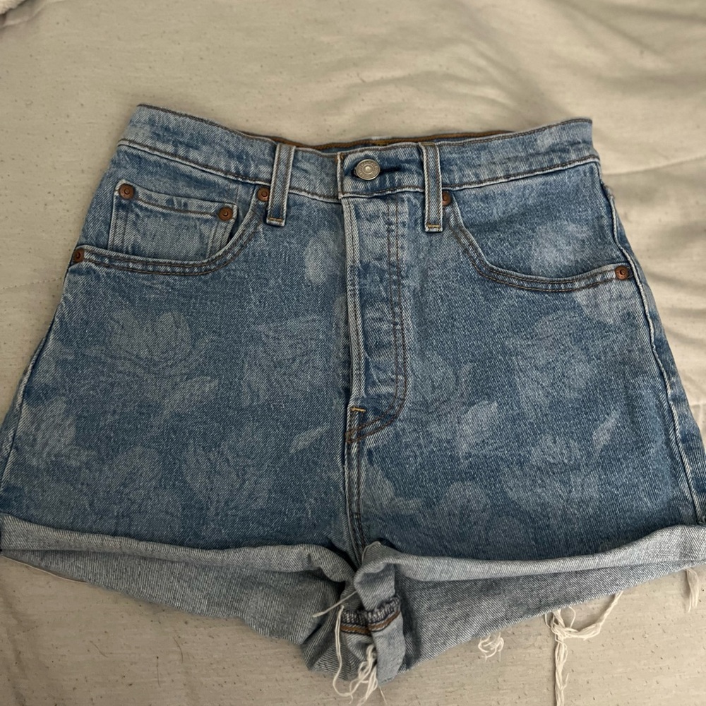 Levi’s Floral Denim Shorts
